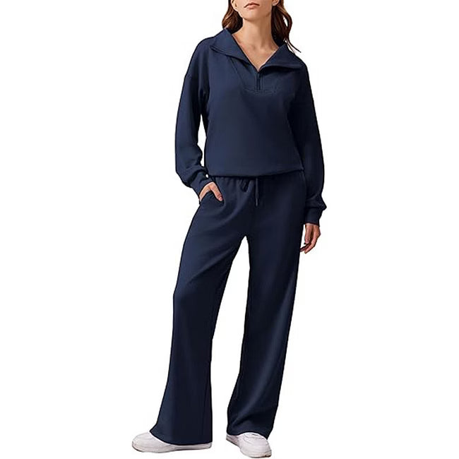 Maud - Relaxed Half Zip Two Piece Set