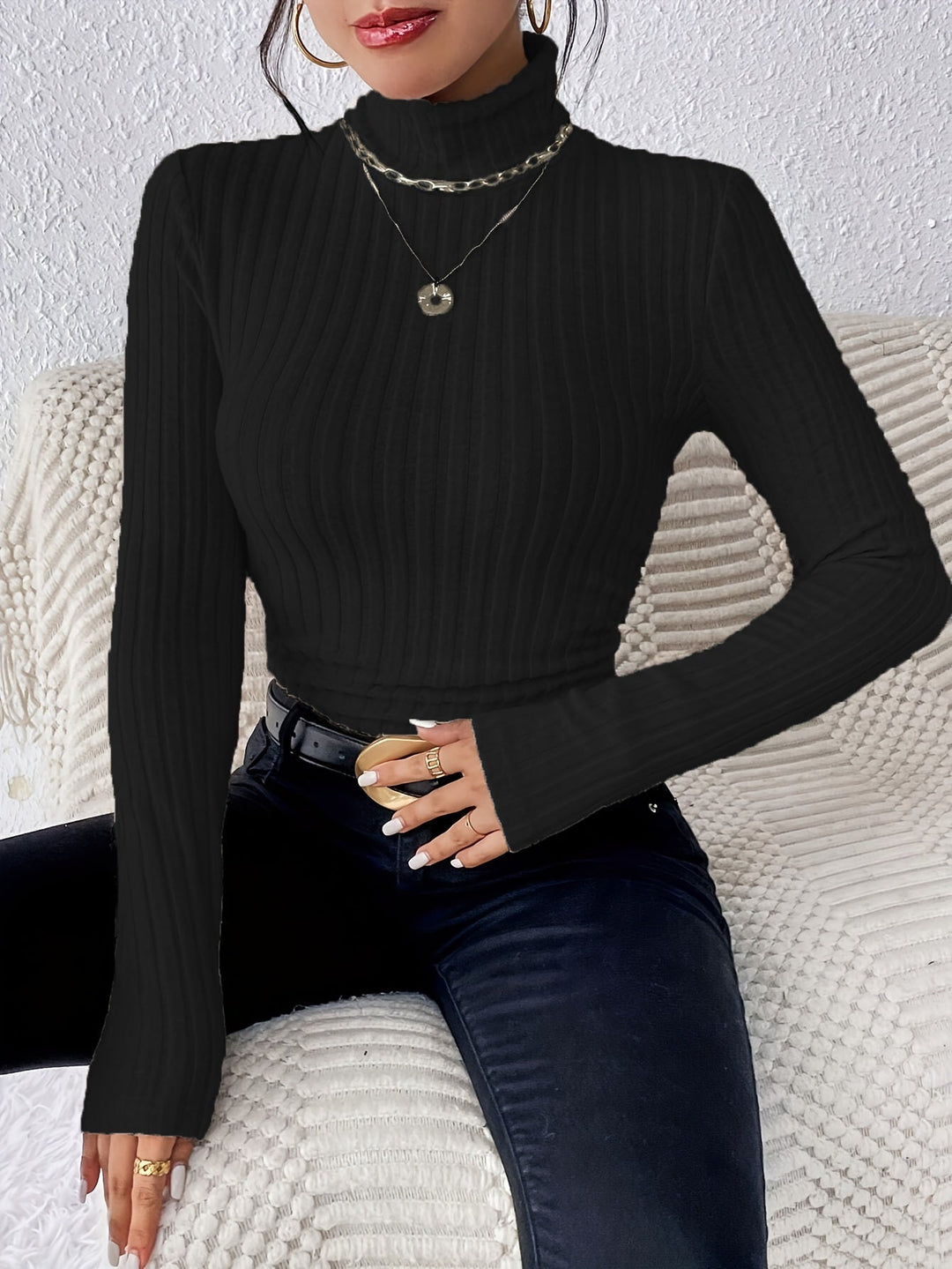 Amity - Soft-Touch Turtleneck Sweater