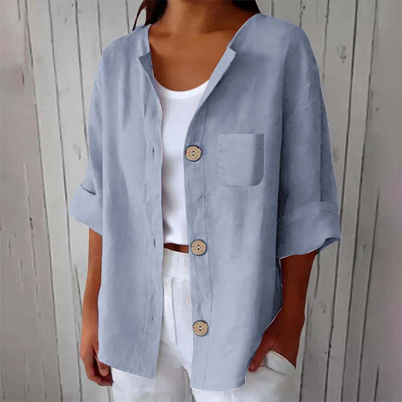 Azelia - Soft-Touch Loose-Fit Summer Shirt