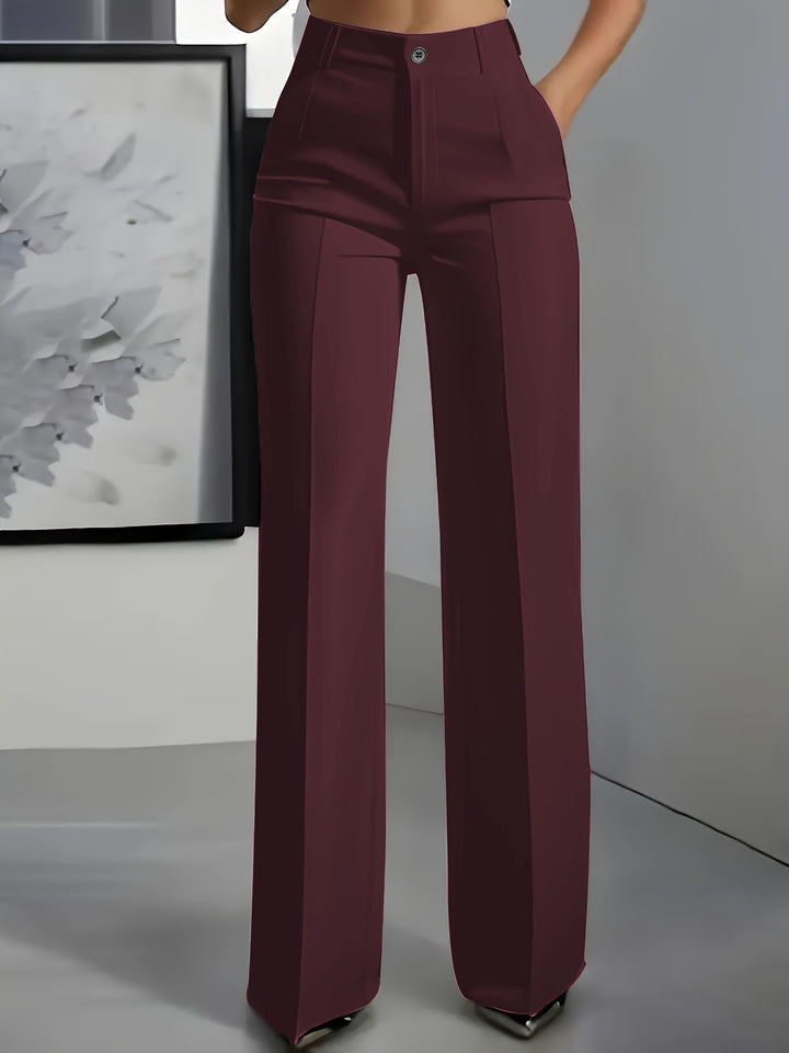 Adorisse - Tailored High Waist Wide Leg Trousers