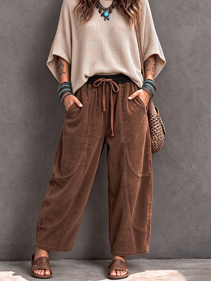 Branka - Textured Harem Trousers