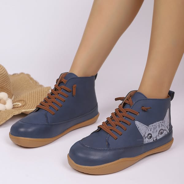 Zorelle - Cat Detail Comfort Ankle Shoes