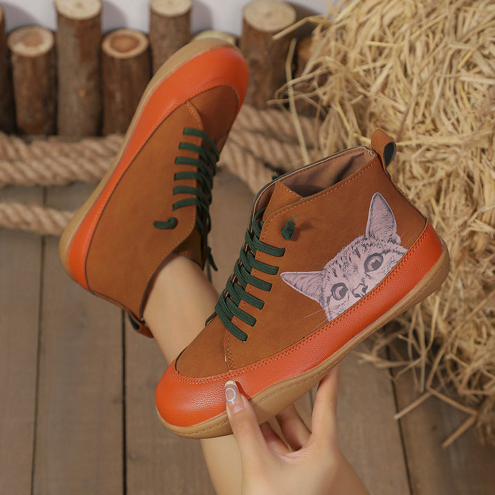 Zorelle - Cat Detail Comfort Ankle Shoes