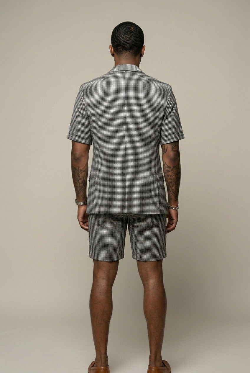 Rufus - Tailored Checked Blazer & Shorts Set