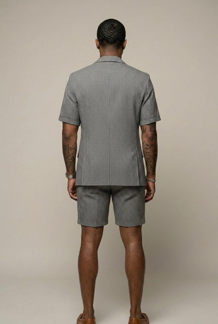 Rufus - Tailored Checked Blazer & Shorts Set