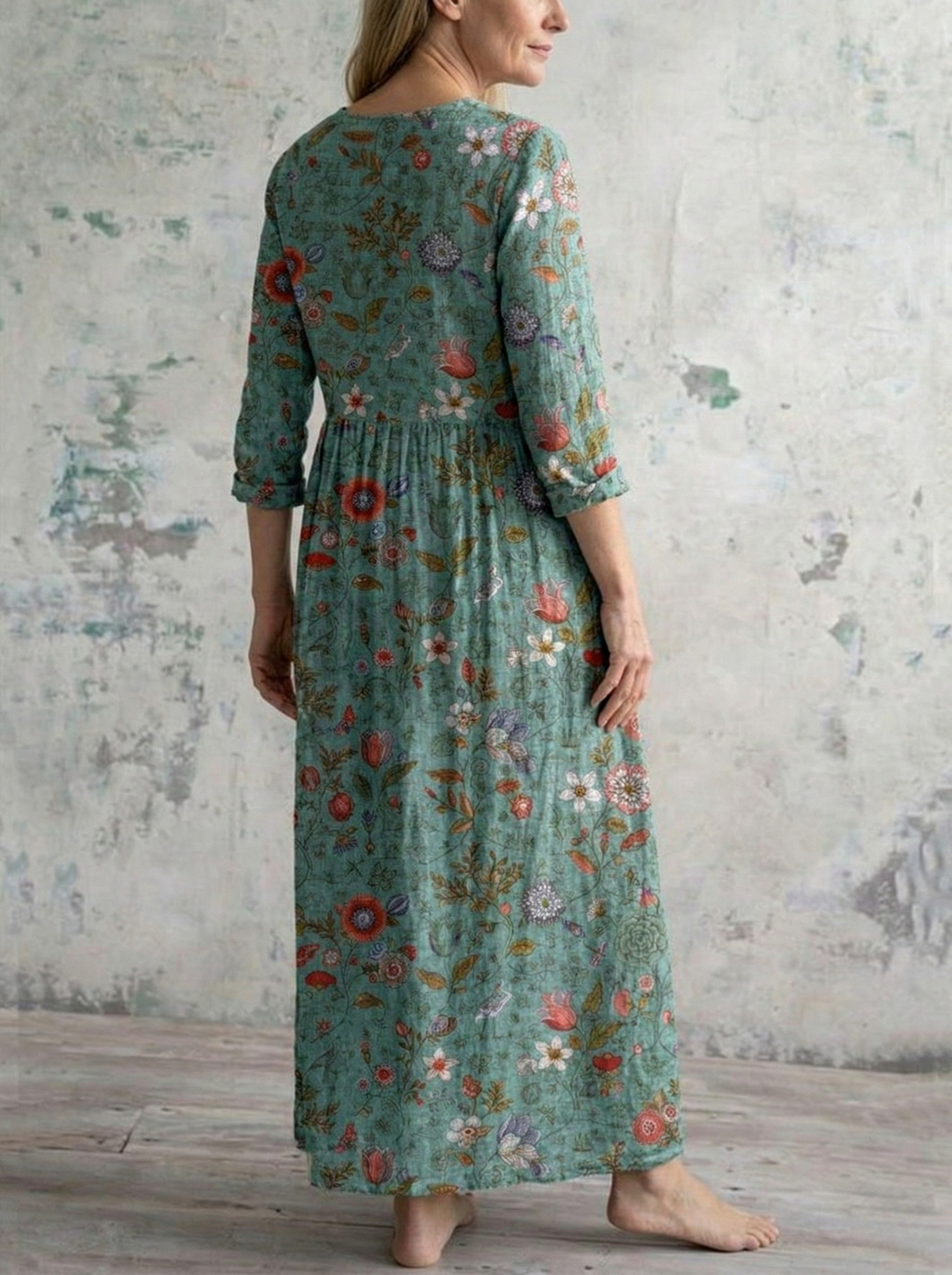 Irinae - Soft-Touch Floral Maxi Dress