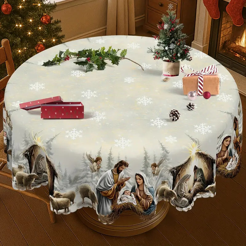 Paisley - Christmas Nativity Tablecloth