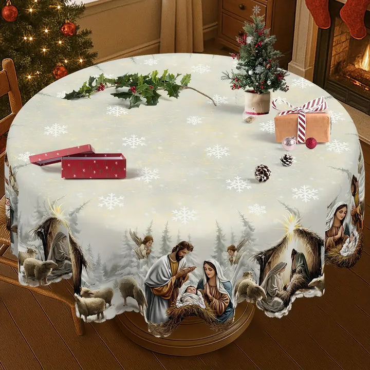 Paisley - Christmas Nativity Tablecloth