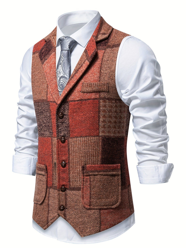 Ellis - Herringbone Waistcoat