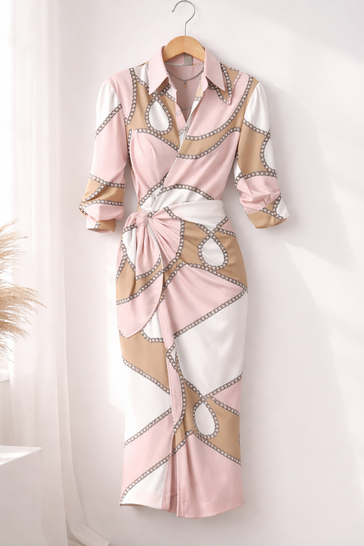 Saria - Soft-Touch Printed Maxi Dress
