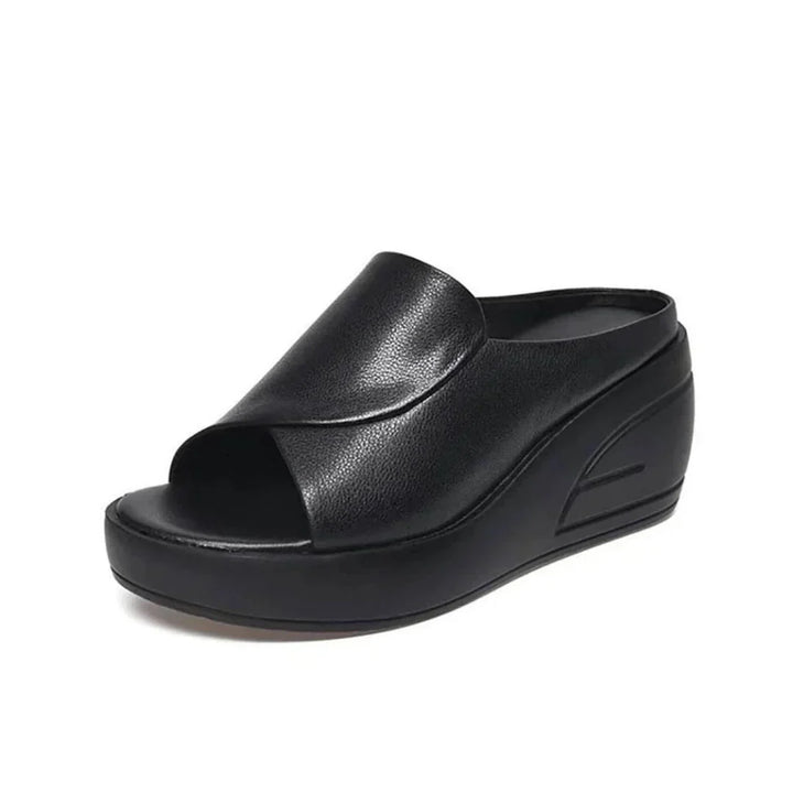 Eloise - Cushioned Wedge Mule