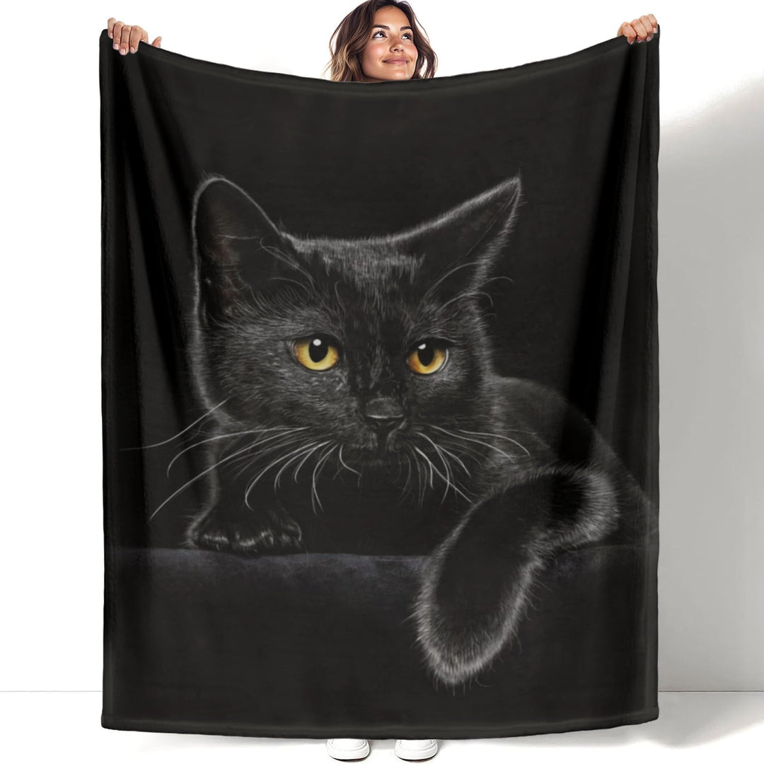 Kairis - Night Whisker Cat Throw Blanket