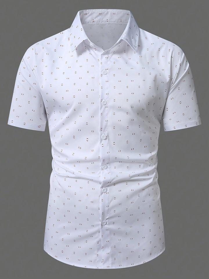 Rowen - Soft-Touch Printed Short-Sleeve Shirt
