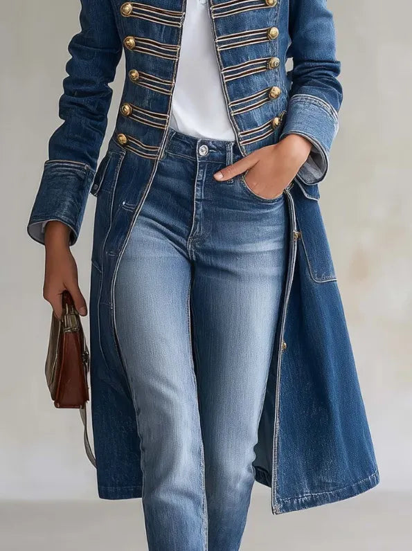 Carisanne - Heavyweight Longline Military Coat