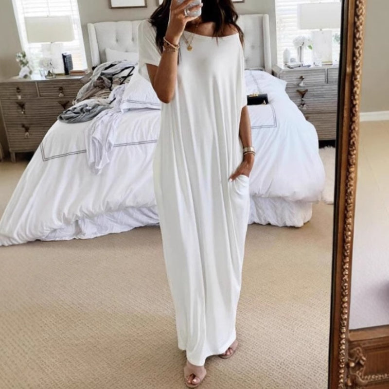 Adalynne - Relaxed Off Shoulder Maxi Dress