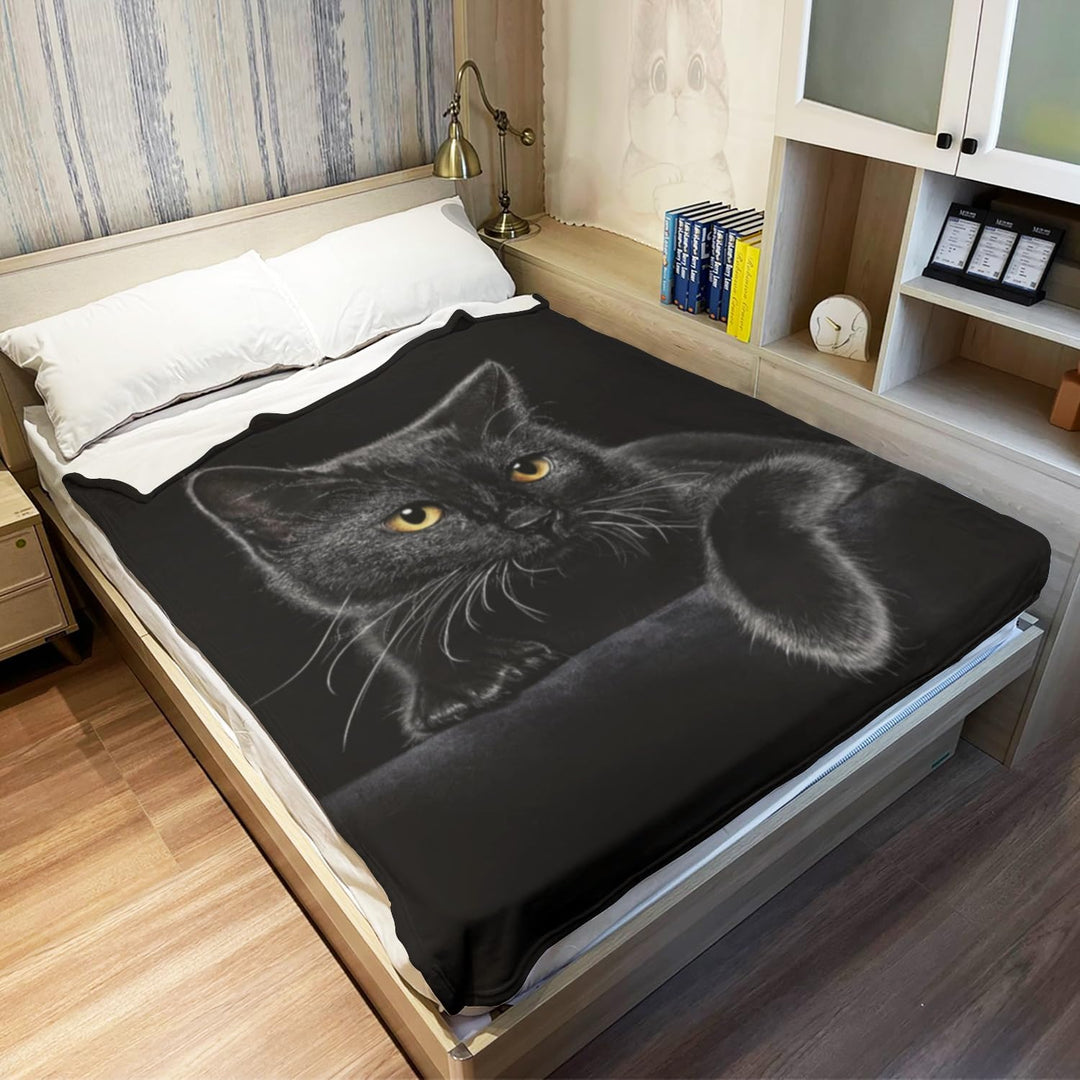 Kairis - Night Whisker Cat Throw Blanket