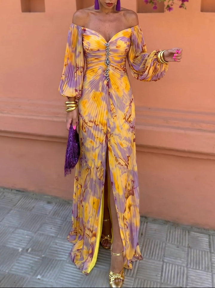 Avalora - Elegant Floral Maxi Dress
