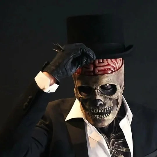 Exposed Brain Skeleton Mask