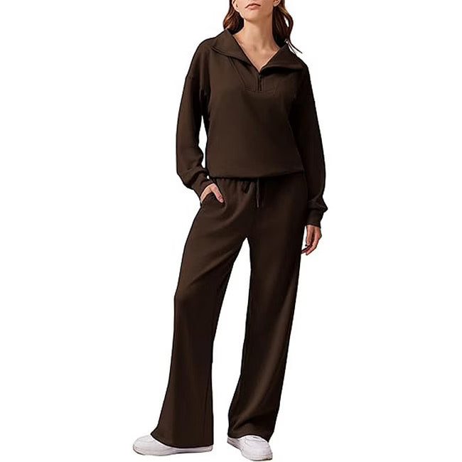 Maud - Relaxed Half Zip Two Piece Set
