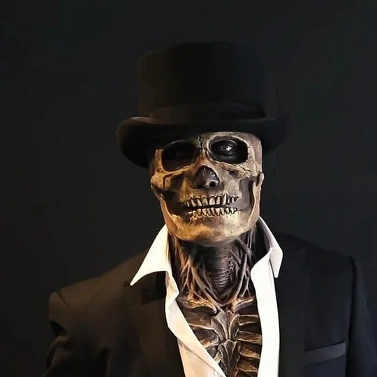 Exposed Brain Skeleton Mask