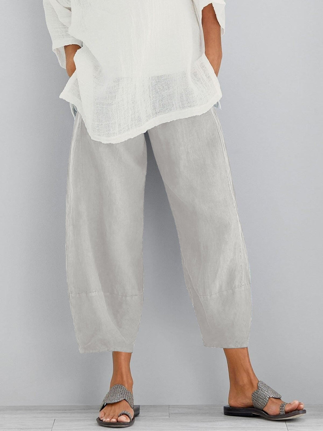 Josette - Lightweight Cropped Trousers