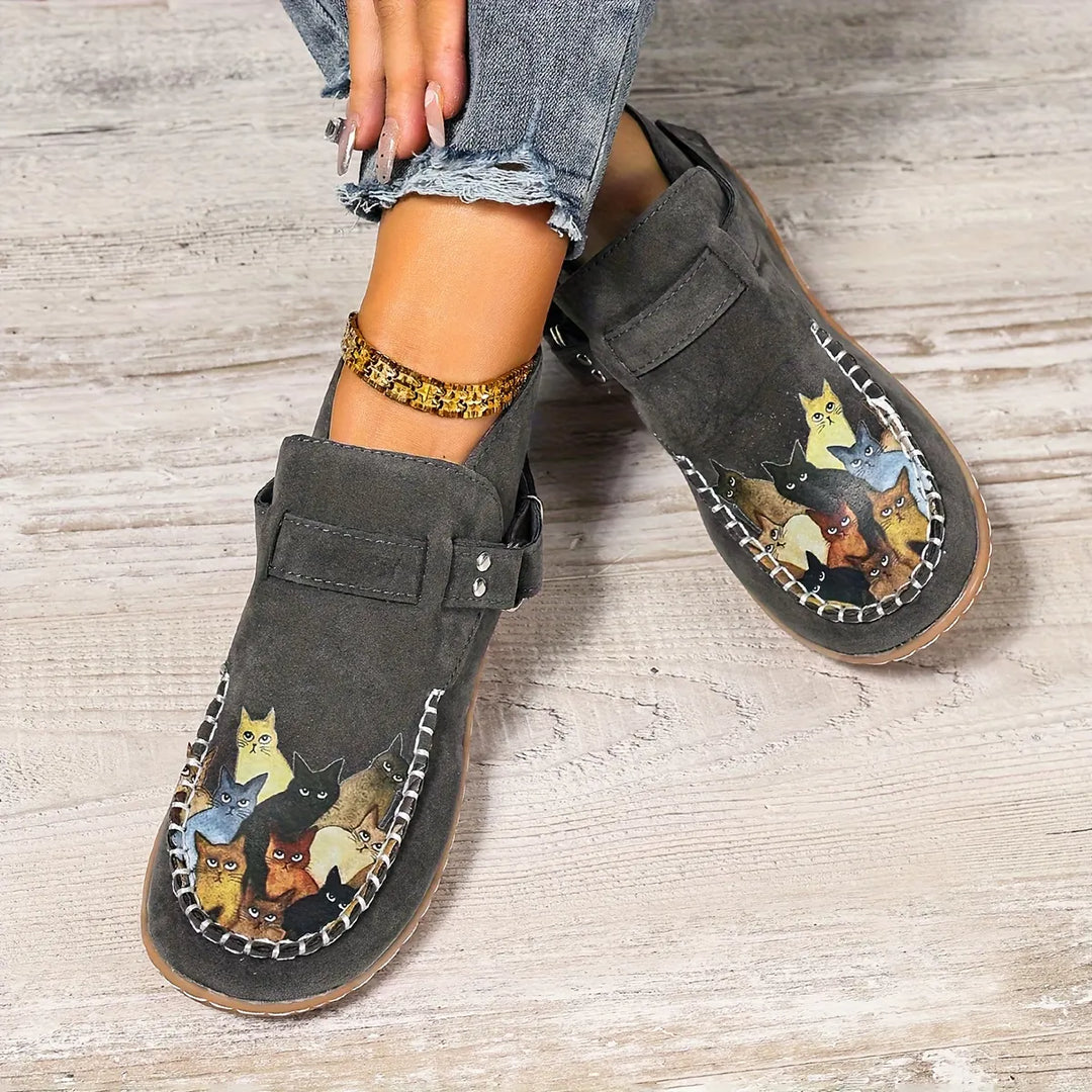 Cara - Buckle Detail Comfort Loafers
