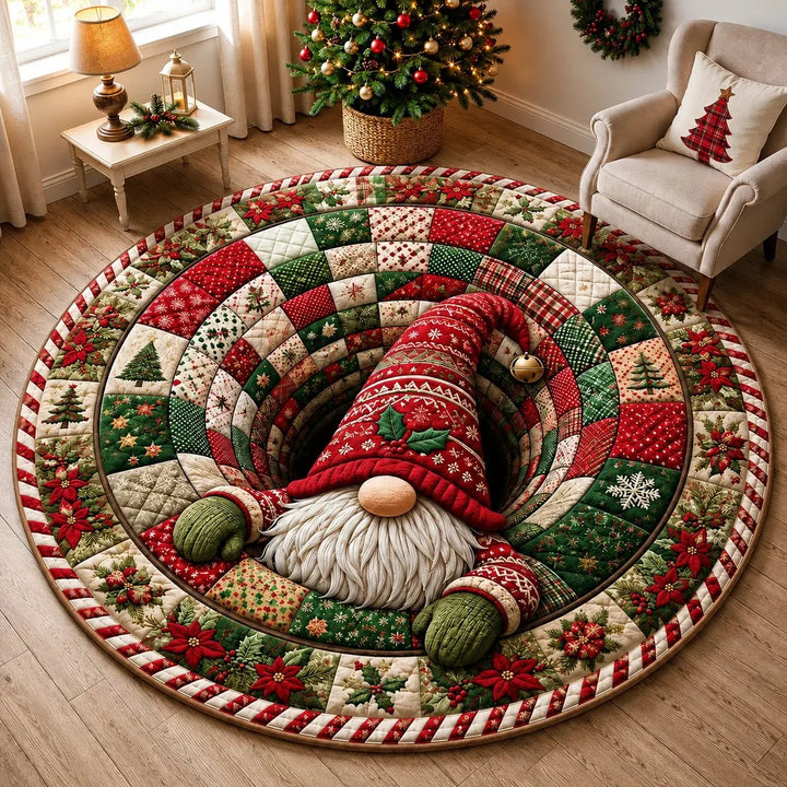 Adelie - Festive Christmas Round Rug