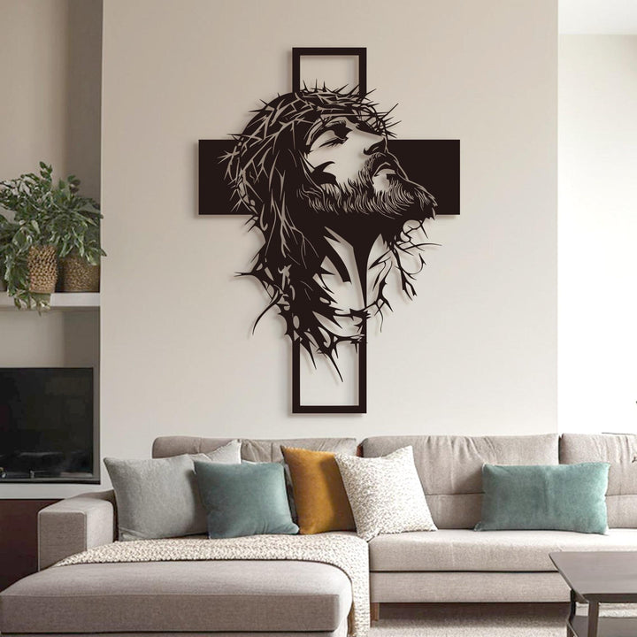 Cyras - Jesus Cross Metal Wall Art
