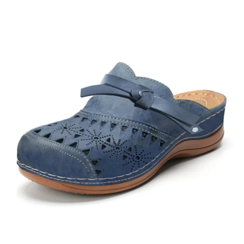 Mallory - Perforated Slip On Comfort Clogs