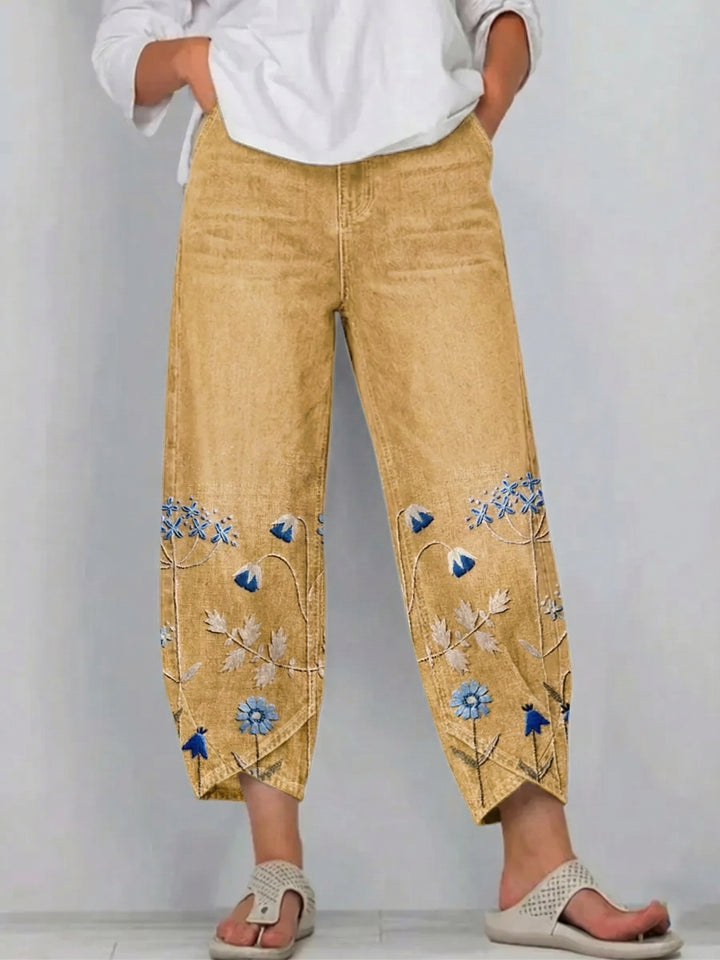 Giada - Printed Relaxed Fit Jeans