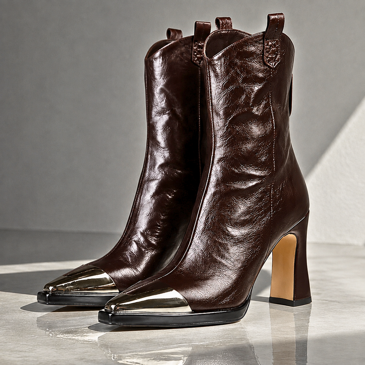Esmira - Polished Ankle Boots