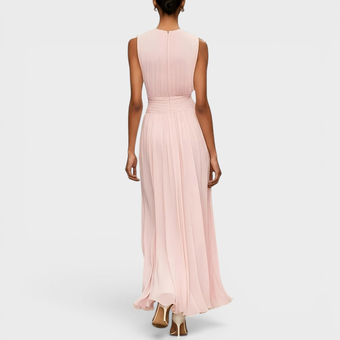 Evadne - Premium Draped Midi Dress