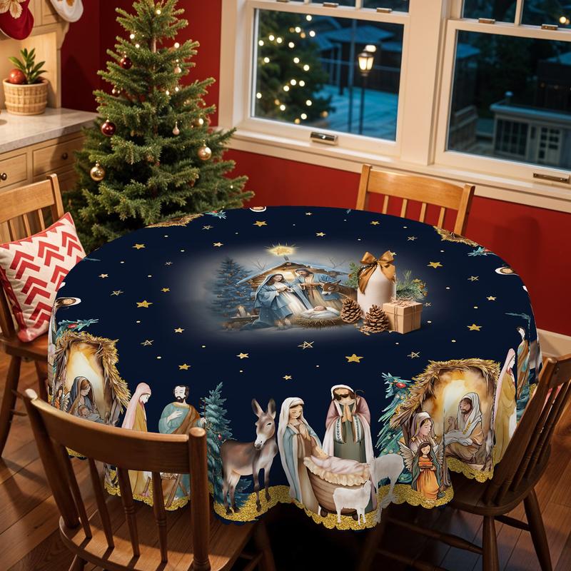 Isanisse - Christmas Decorative Tablecloth