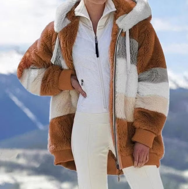 Ruelle - Plush Oversized Hooded Teddy Coat