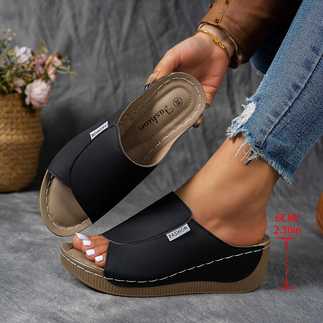 Verena - Platform Slip-On Sandals