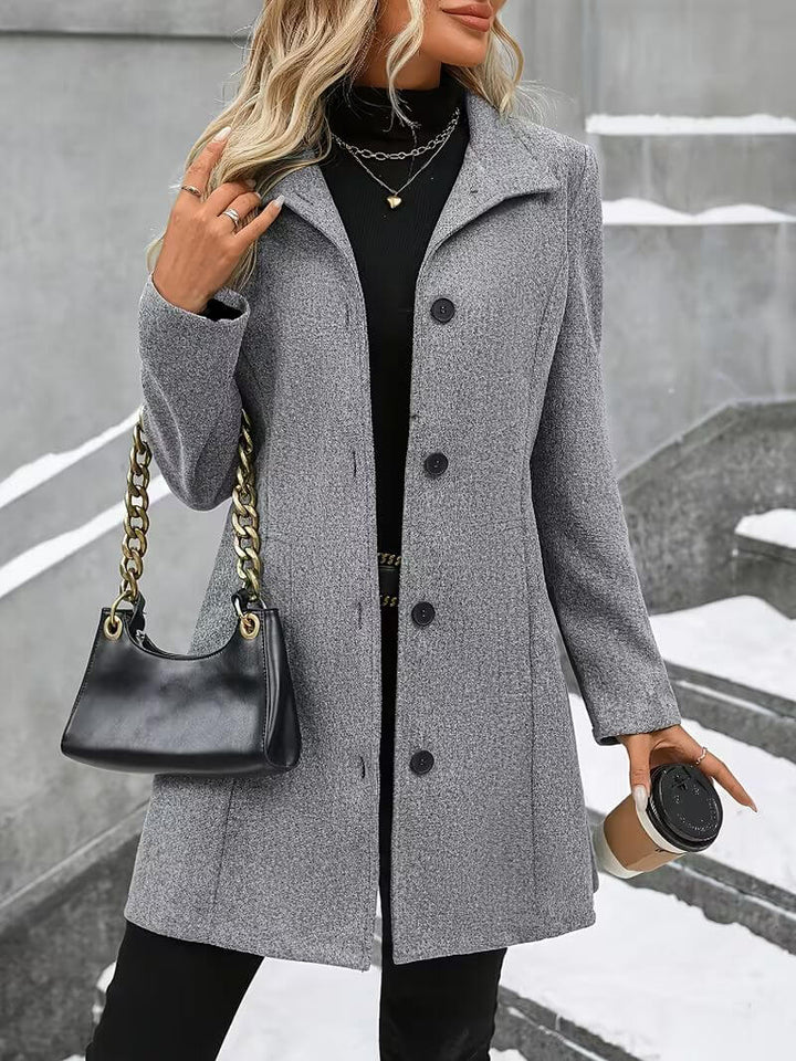 Ulla - Soft-Touch Stand-Collar Coat