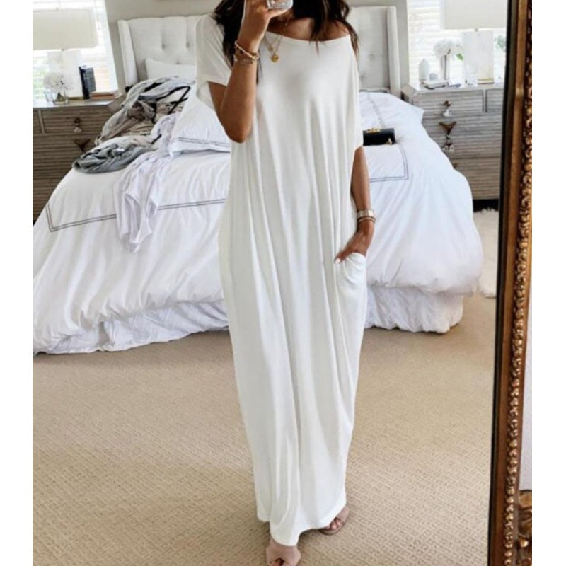Adalynne - Relaxed Off Shoulder Maxi Dress