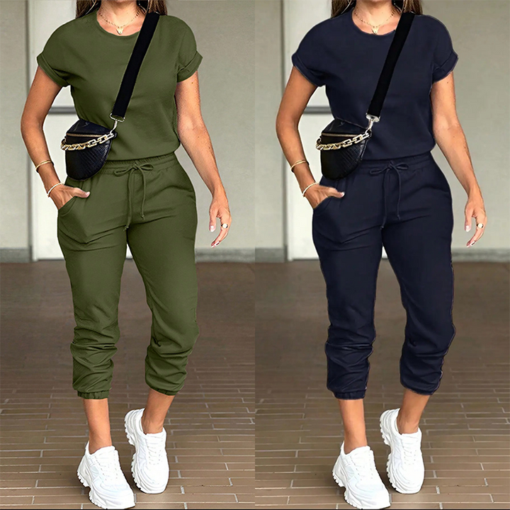 Tovelle - Casual Top and Jogger Trousers Set