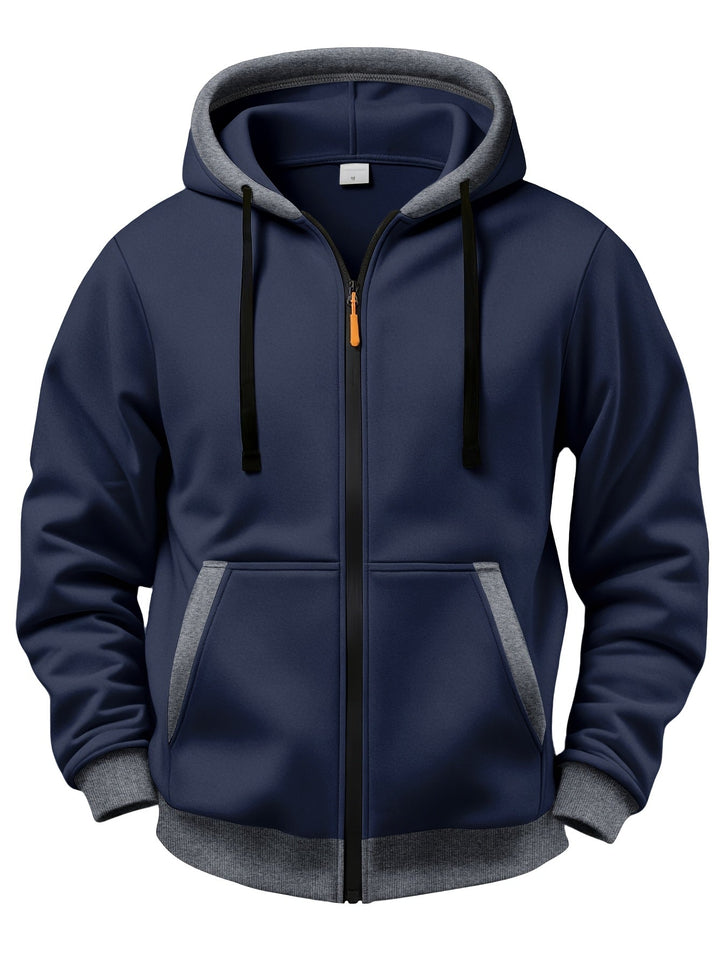Brenner - Soft-Touch Hooded Zip Jacket