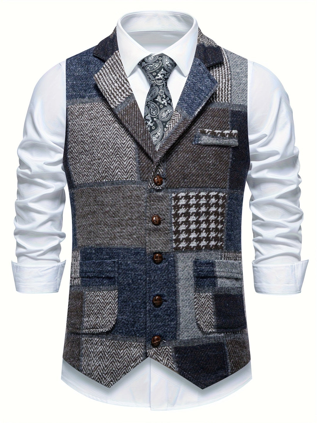 Ellis - Herringbone Waistcoat