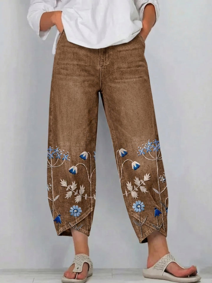 Giada - Printed Relaxed Fit Jeans