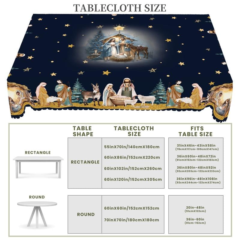 Isanisse - Christmas Decorative Tablecloth