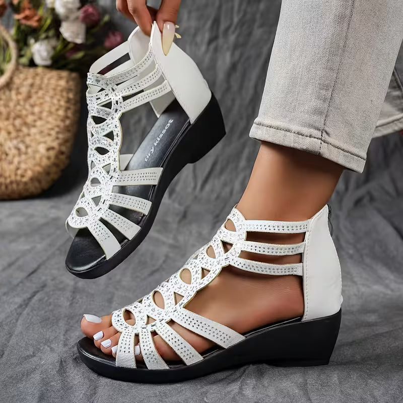Quinzelia - Contoured Wedge Sandal