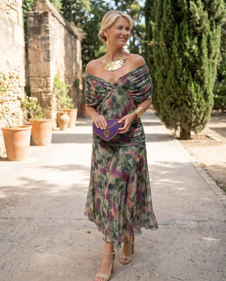 Samantha - Elegant Draped Dress