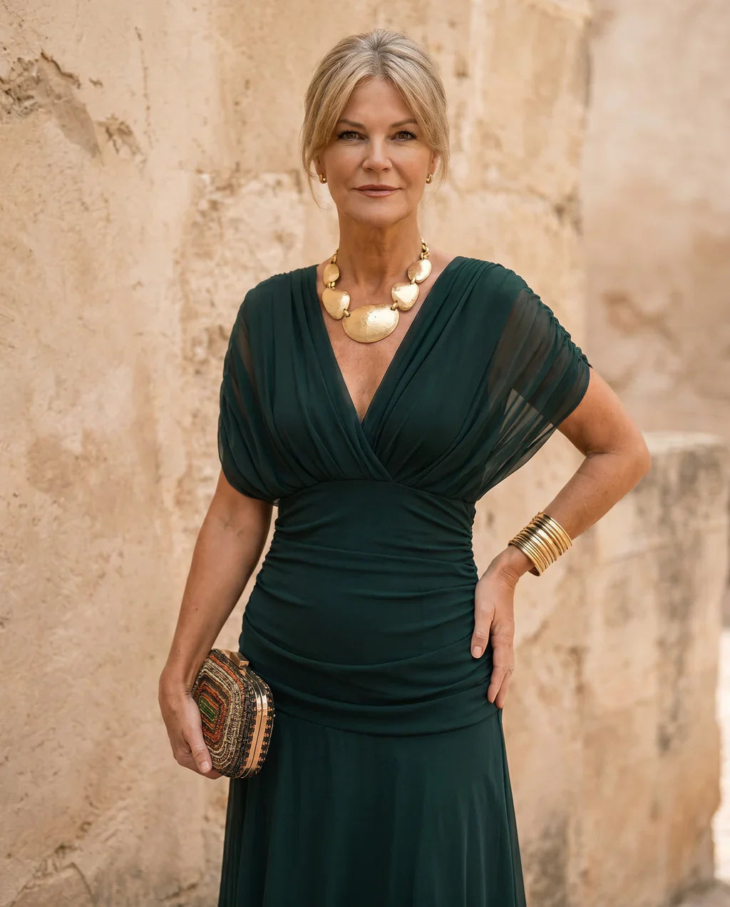 Samantha - Elegant Draped Dress