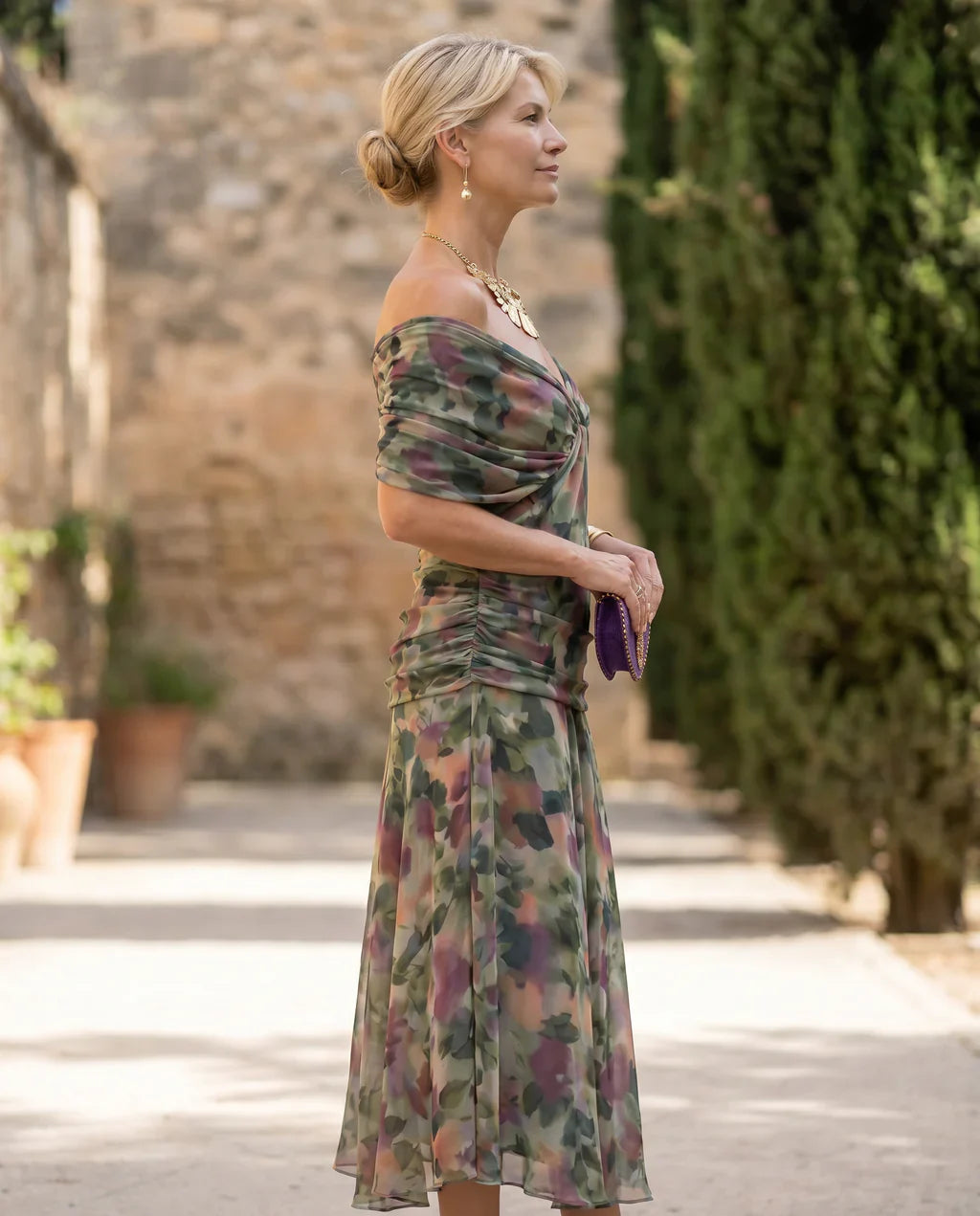 Samantha - Elegant Draped Dress