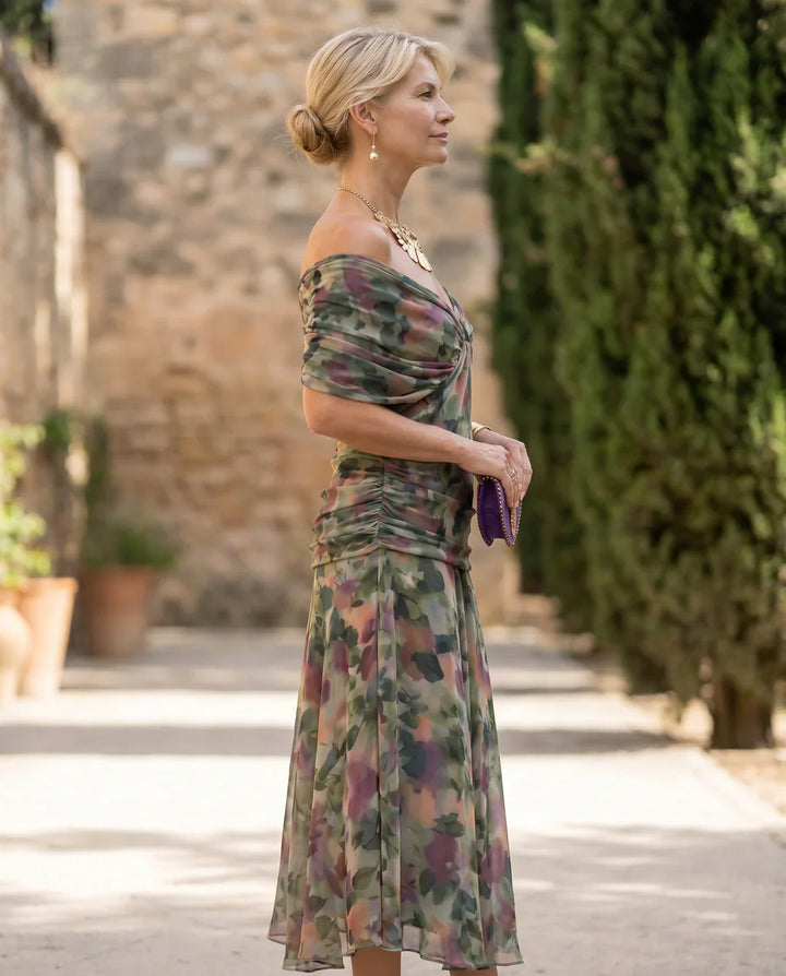 Samantha - Elegant Draped Dress