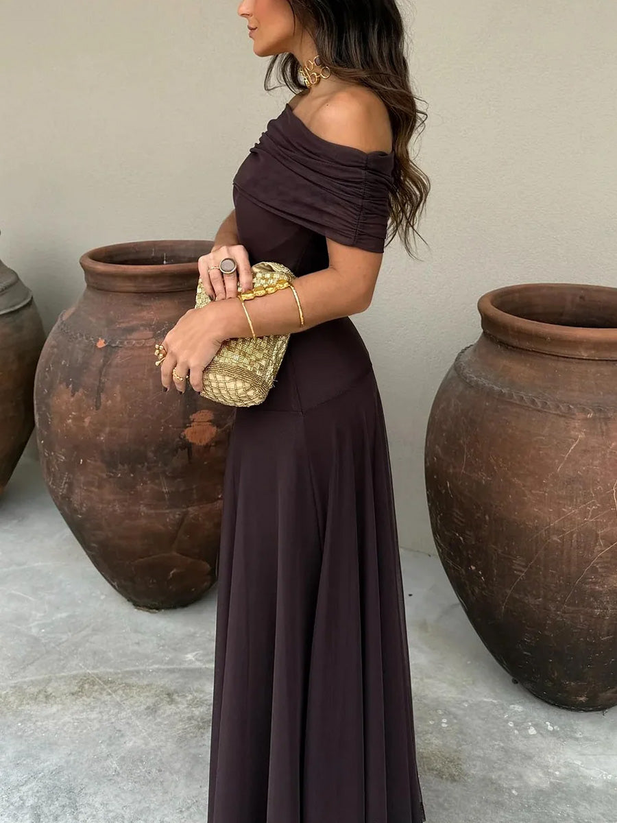 Briallen - Soft-Touch Off-Shoulder Dress