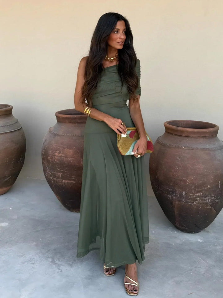 Briallen - Soft-Touch Off-Shoulder Dress