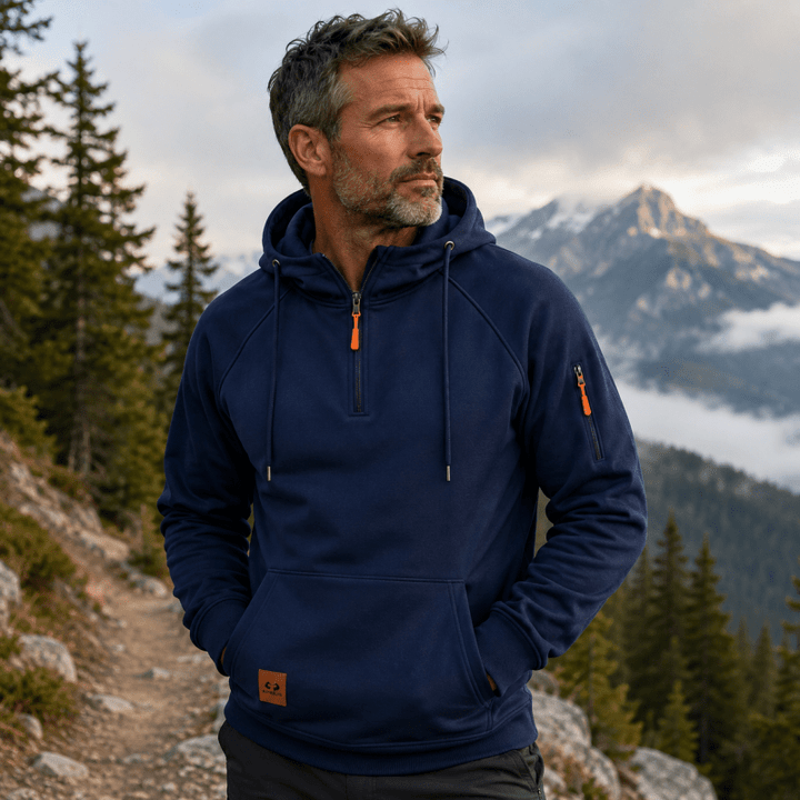 Sterling - Soft-Touch Half-Zip Hoodie